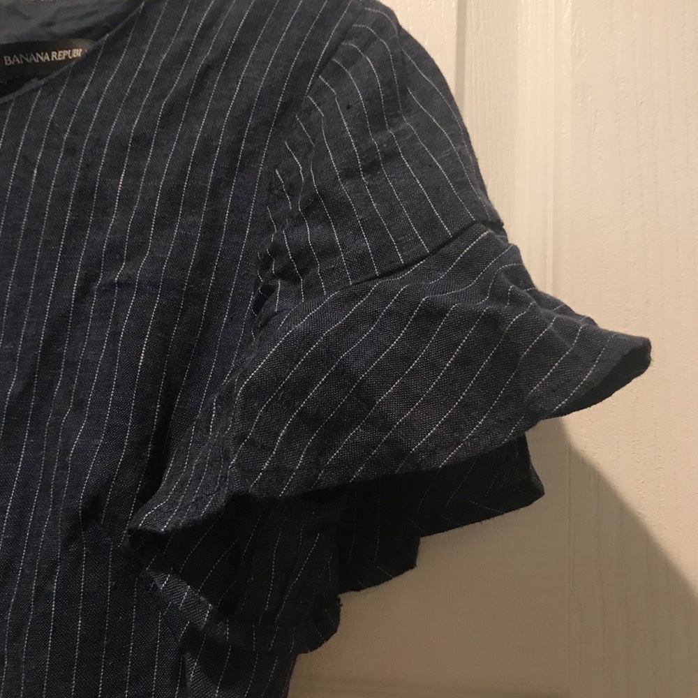 banana republic DENIM PINSTRIPE dress size 2